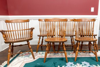 S.Bent Brothers Maple Colonial Chairs