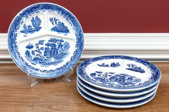Five Morisama Occupied Japan Porcelain Luncheon Plates