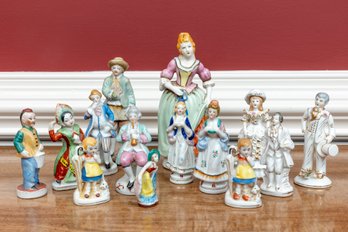 Collection Of Occupied Japan Porcelain China Figurines