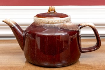 McCoy Brown Drip Teapot #163