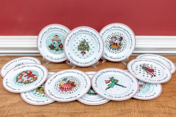 Twelve Days Of Christmas Porcelain Plates By Domestications