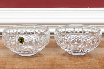 Pair Of Waterford Crystal Nocturne Bowls