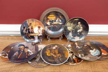 Mixed Collection Of 8.5' Norman Rockwell Plates