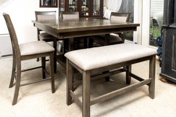 Lazy Susan Dining Table & Chairs