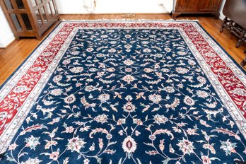 Large Oriental Hand-Knotted Rug
