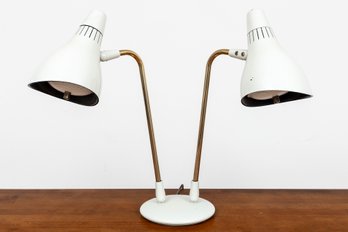 Gerald Thurston Vintage Mid-Century White Lamp