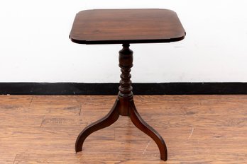 Vintage Regency Mahogany Tripod Pedestal Table