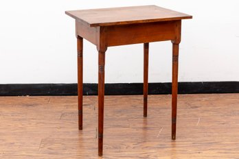 Vintage Hardwood End-Table