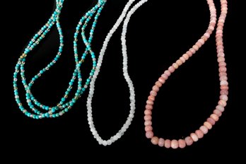 Three Gemstone Necklaces
