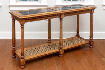 Vintage Traditional Two-Tiered Console Table