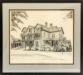 Governor's Mansion By Jerry Miller Lithograph Print