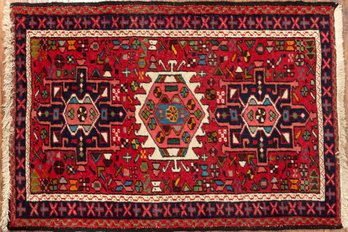 Small Hand-Knotted Persian Area Rug
