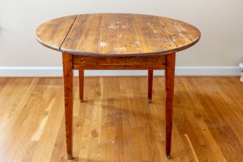 Antique Drop-Leaf Farmhouse Table