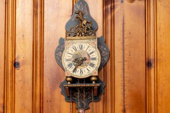 Twents Horse Dutch Vintage Antique Warming Wuba Wall Clock