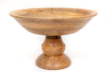 Smith & Hawken Natural Wood Pedestal Bowl