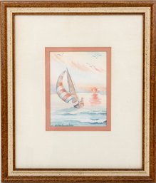 Framed Art Print Seascape By S. Schumacker