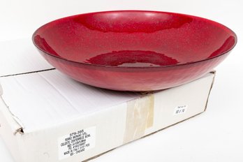 Crate&barrel Murano Glass Display Bowl