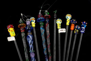 Art Glass Swizzle Sticks