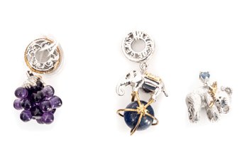 Three Gems In Vogue Charms