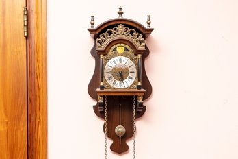 Dutch Warmink Wuba Sallander Vintage 8 Day Wall Clock (Friesian Era)