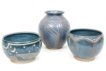 Signed Single Maker Art Pottery Vase & Vessels