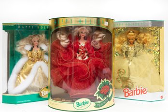 Happy Holidays Barbie 1992, 1993, 1994