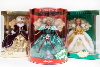 Happy Holidays Barbie 1994, 1995, 1996