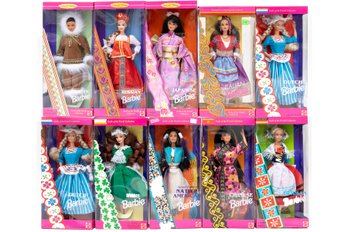 10 Barbie Dolls Of The World Collection