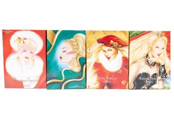 Set Of 4 Limited Edition Barbie The Winter Princess Collection