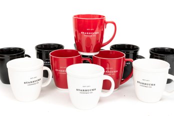 12 Classic Starbucks 2007 'Est 1971' Red/White/Black Coffee Mug