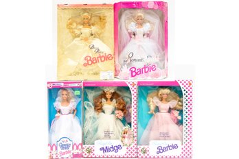 Collection Of 6 Bridal Barbies