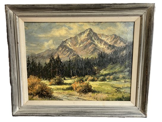 Eric Sloane (American, 1905-1985) Signed Mt. Tallac Oil On Canvas