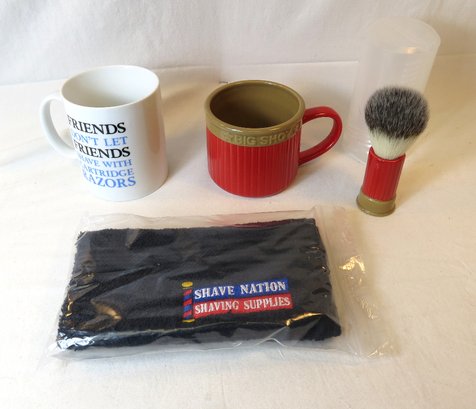 Novelty Shaving Lot Bowl Brush Cup Bag