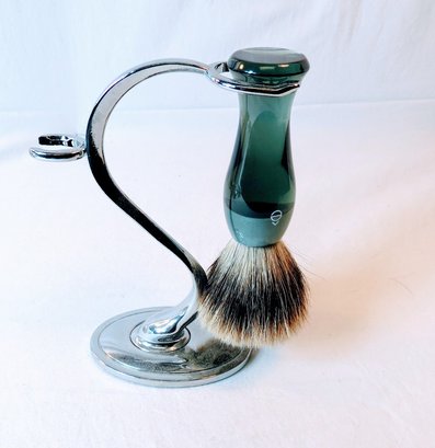 E Shave Silvertip Badger Shaving Brush With S Stand