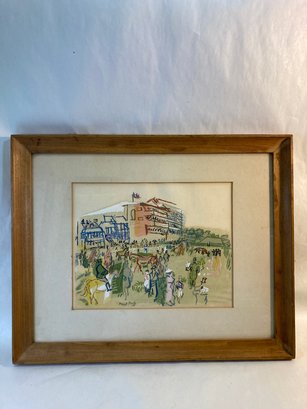Raoul Dufy Picture Of Horse Racing Scene