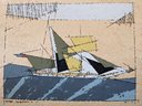 Bauhaus School Artist Lyonel Feininger Serigraph 'Topsail Schooner'