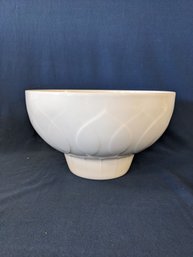 White Rosenthal Lotus Serving Bowl By Bjorn Winblad