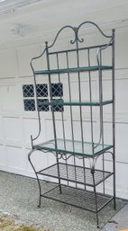 Ethan Allen Iron Bakers Rack. Part Of The Legacy Collection / French Country Styling, Circa 1990s/ Exc. Cond.