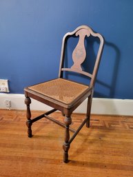 Berkley And Gay Antique Rush Chair ( Canned Seat ).