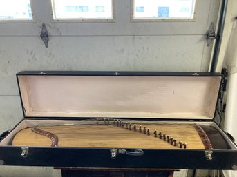 Chinese Koto Zither Instrument With Case