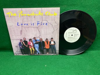 Parachute. Love Is Fire On 1987 White Label Promo RCA Victor Records.