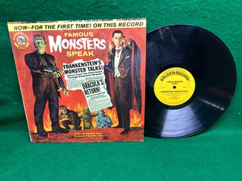 Famous Monsters Speak On 1973 Golden Records. Frakenstein, Dracula!
