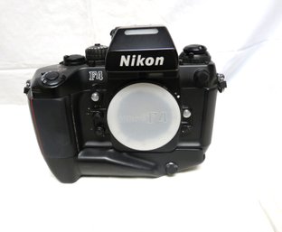 Nikon F4 Camera Body With Multi-control Back MF-23 And MB-21 Motor Drive