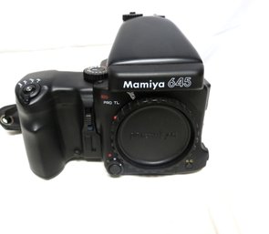 Mamiya 645 Pro TL Camera Body With Power Drive Grip Viewfinder