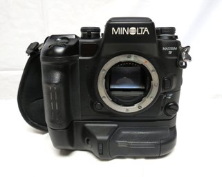 Minolta Dynax Maxxum 9 Camera Body With Motor Drive And Original Box