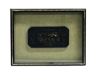 Ancient Temple Carving Shadowbox