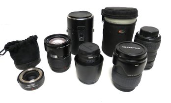 Lot Of 5 Olympus Camera Zuiko Lenses