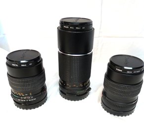 3 Mamiya Sekor C Camera Lenses