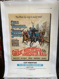 Huge 'The Great Northfield Minnesota Raid' Movie Poster Print On Canvas
