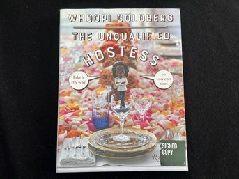 GOLDBERG, Whoopi. THE UNQUALIFIED HOSTESS. Author Signed Book.